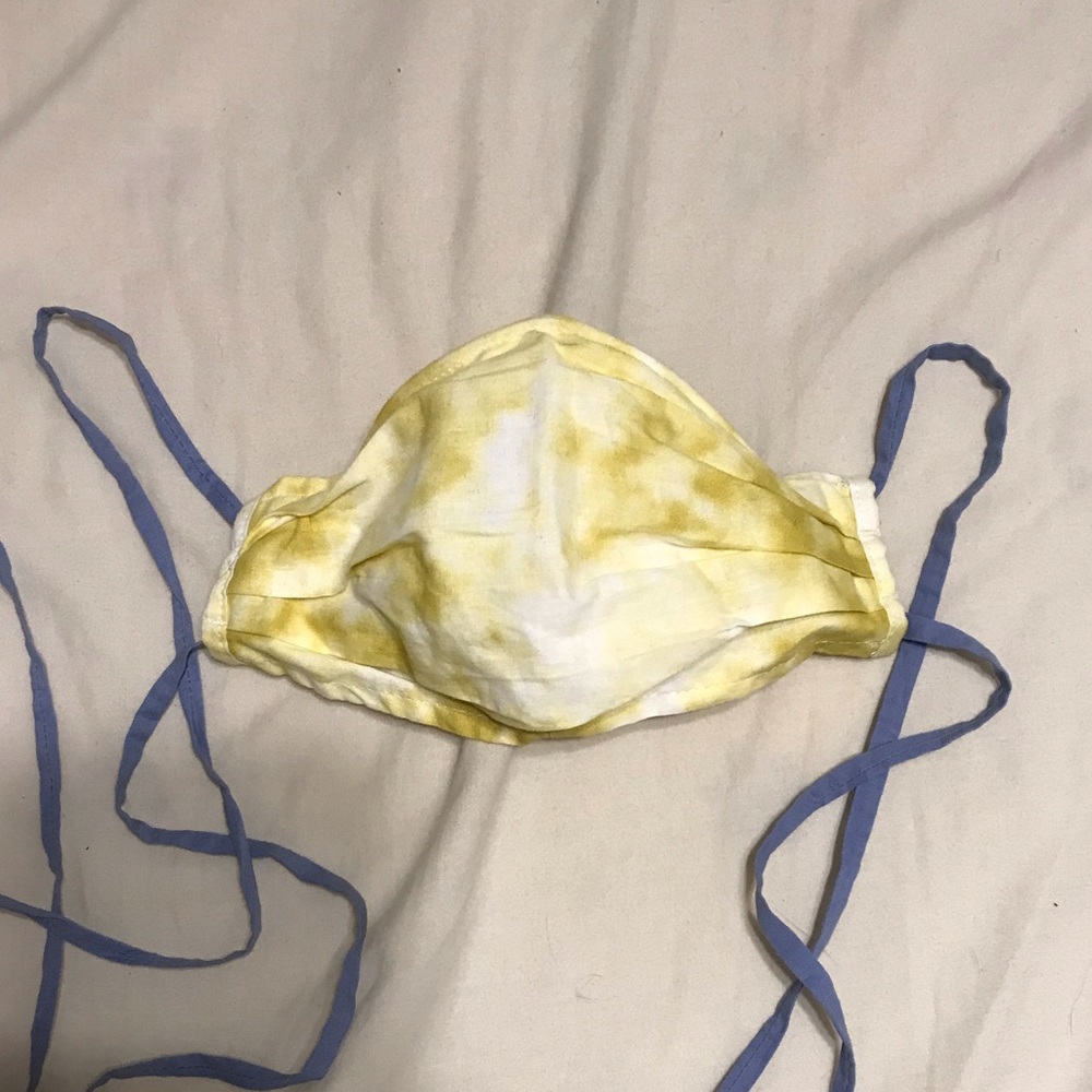 Yellow tye dye face mask from target NEVER WORN